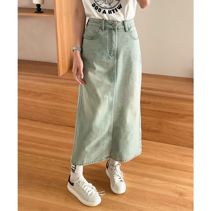 【aimoha】カジュアルデニムマキシスカート | aimoha  | 詳細画像14 