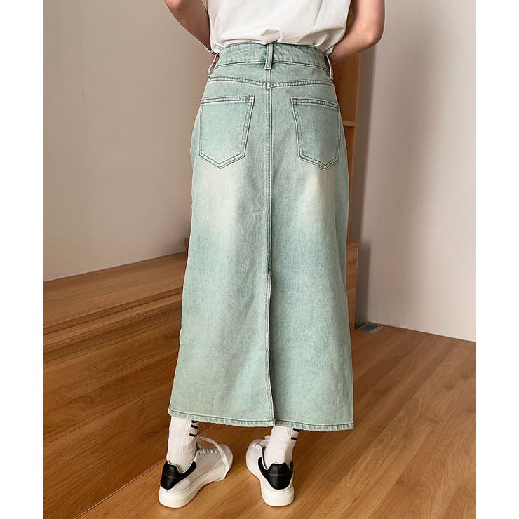 【aimoha】カジュアルデニムマキシスカート | aimoha  | 詳細画像15 