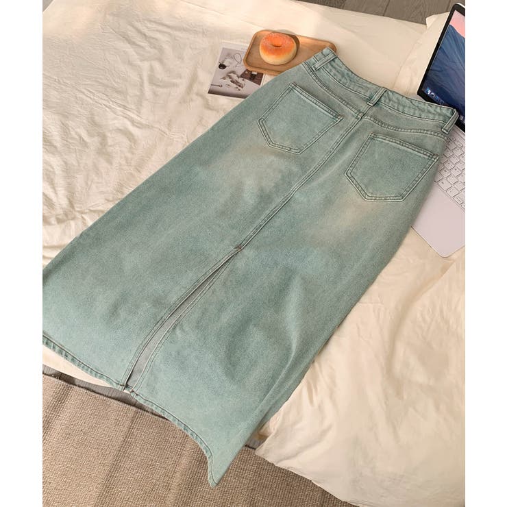 【aimoha】カジュアルデニムマキシスカート | aimoha  | 詳細画像4 