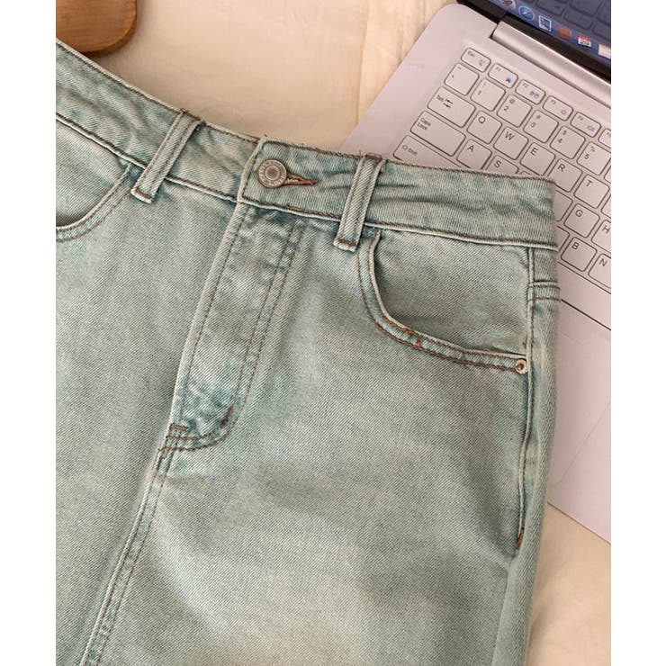 【aimoha】カジュアルデニムマキシスカート | aimoha  | 詳細画像5 