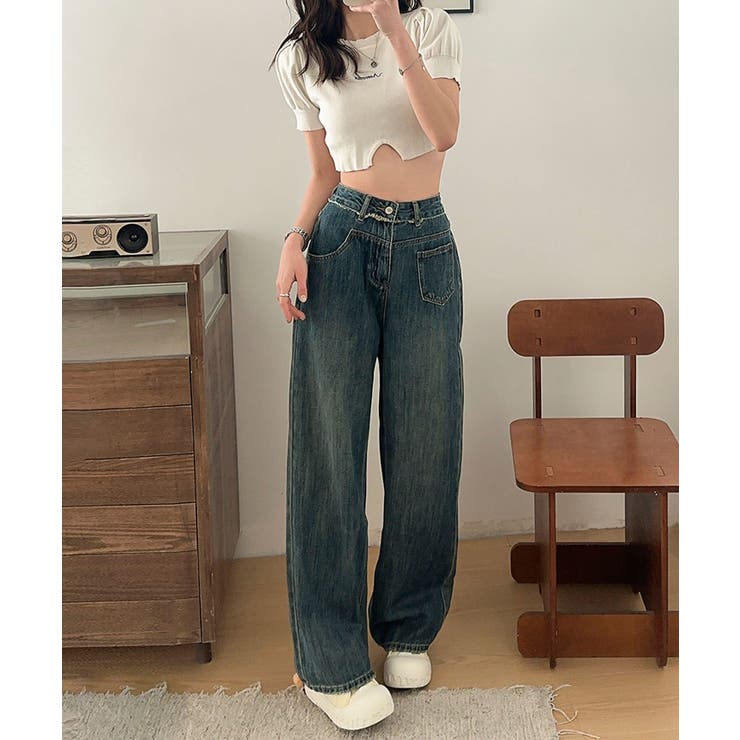 【aimoha】ストレートデニムパンツ | aimoha  | 詳細画像12 