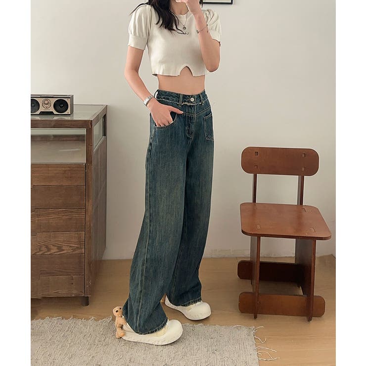 【aimoha】ストレートデニムパンツ | aimoha  | 詳細画像14 