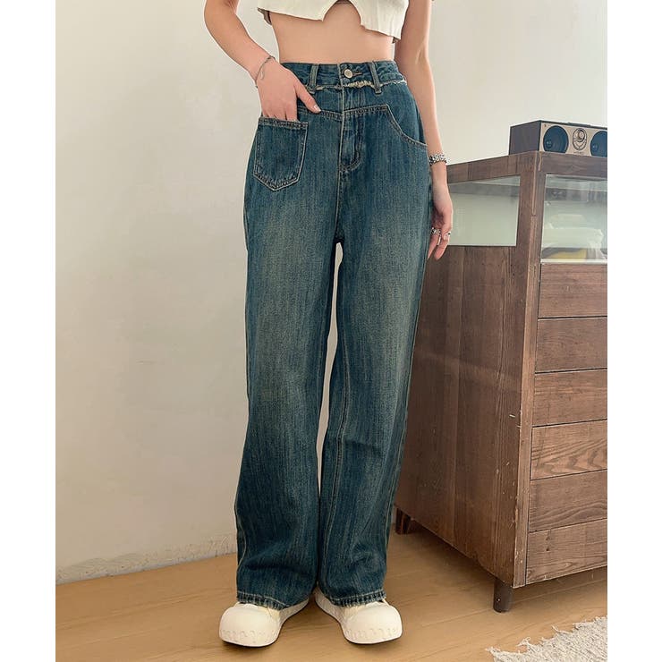 【aimoha】ストレートデニムパンツ | aimoha  | 詳細画像15 