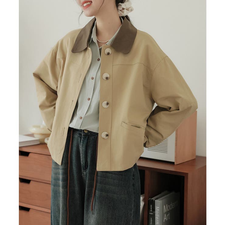 【Banico】襟切替ジャケット【AW】 | aimoha  | 詳細画像9 