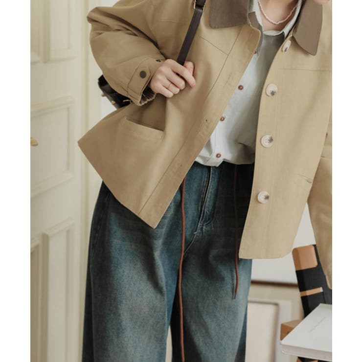 【Banico】襟切替ジャケット【AW】 | aimoha  | 詳細画像10 