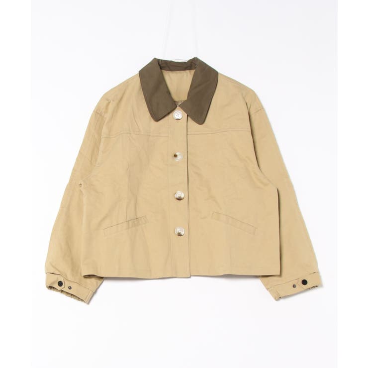 【Banico】襟切替ジャケット【AW】 | aimoha  | 詳細画像1 