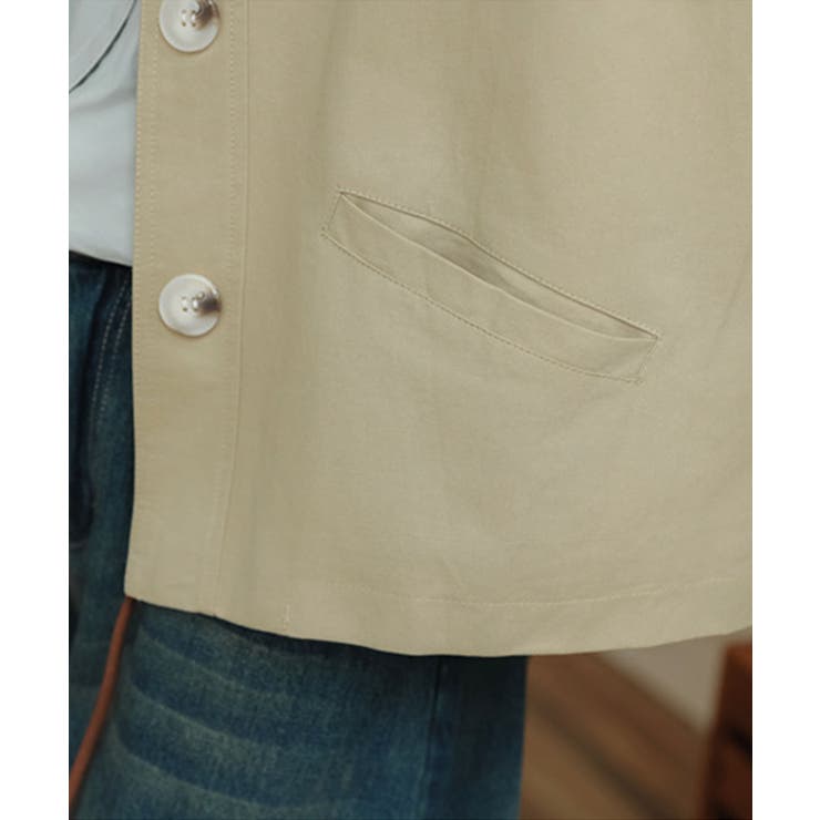 【Banico】襟切替ジャケット【AW】 | aimoha  | 詳細画像2 