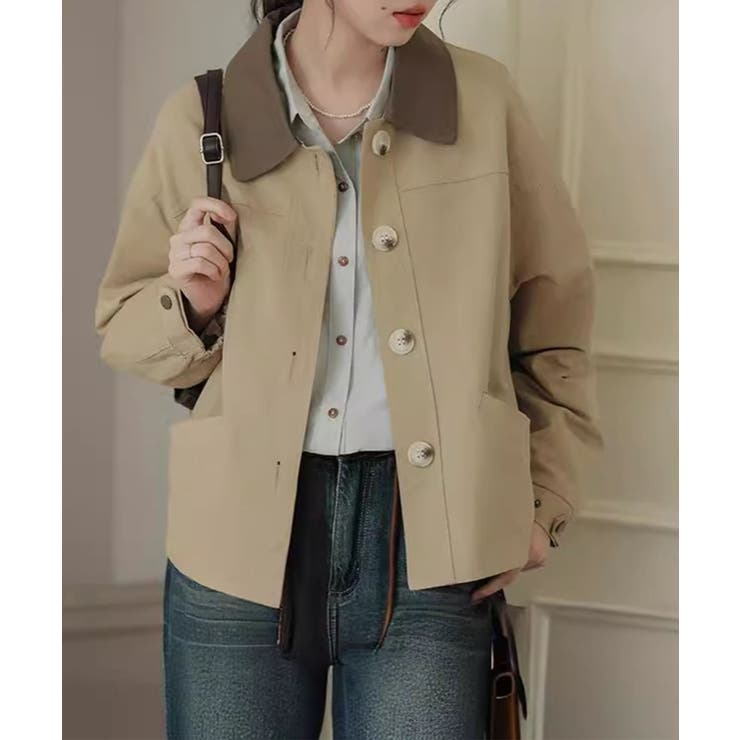 【Banico】襟切替ジャケット【AW】 | aimoha  | 詳細画像3 