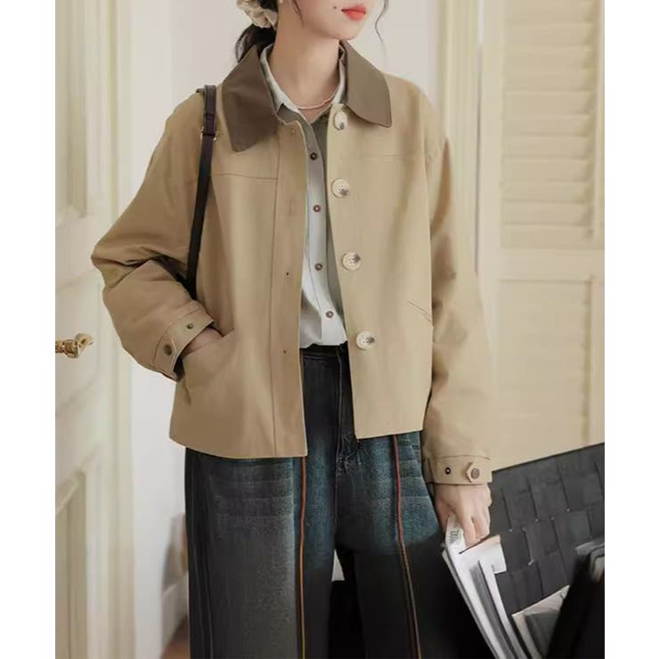 【Banico】襟切替ジャケット【AW】 | aimoha  | 詳細画像4 