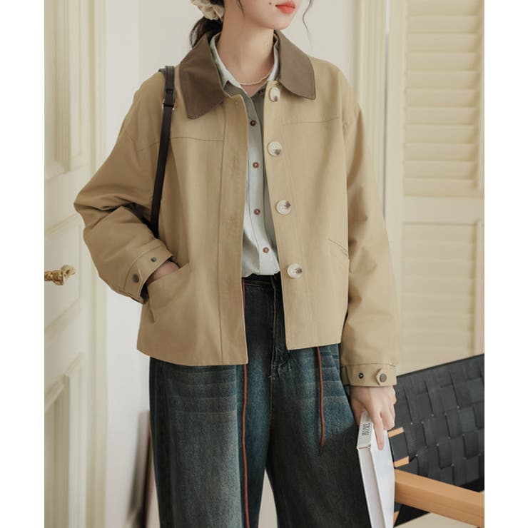 【Banico】襟切替ジャケット【AW】 | aimoha  | 詳細画像6 