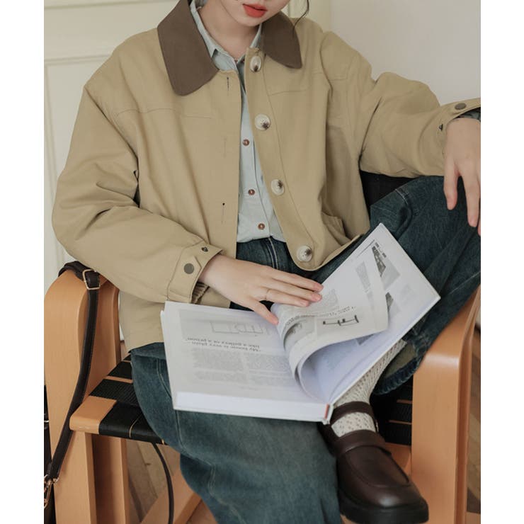 【Banico】襟切替ジャケット【AW】 | aimoha  | 詳細画像7 