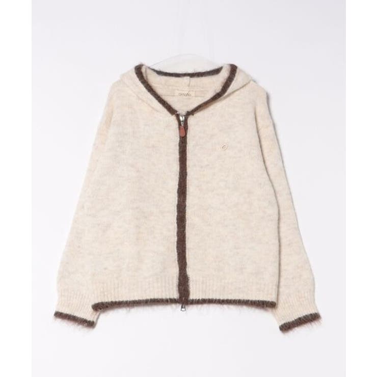 配色ライン入りフーディカーディガン | aimoha  | 詳細画像9 