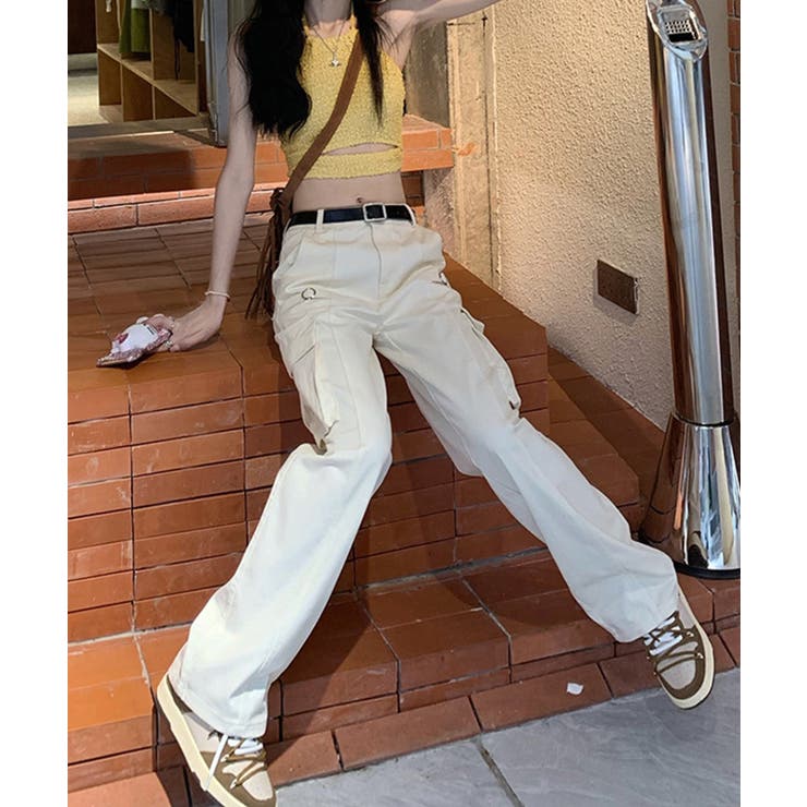 海外ブランドアウトレット通 ユニセックスカーゴパンツ ワイドパンツ ストレートパンツ[品番 タイムセール