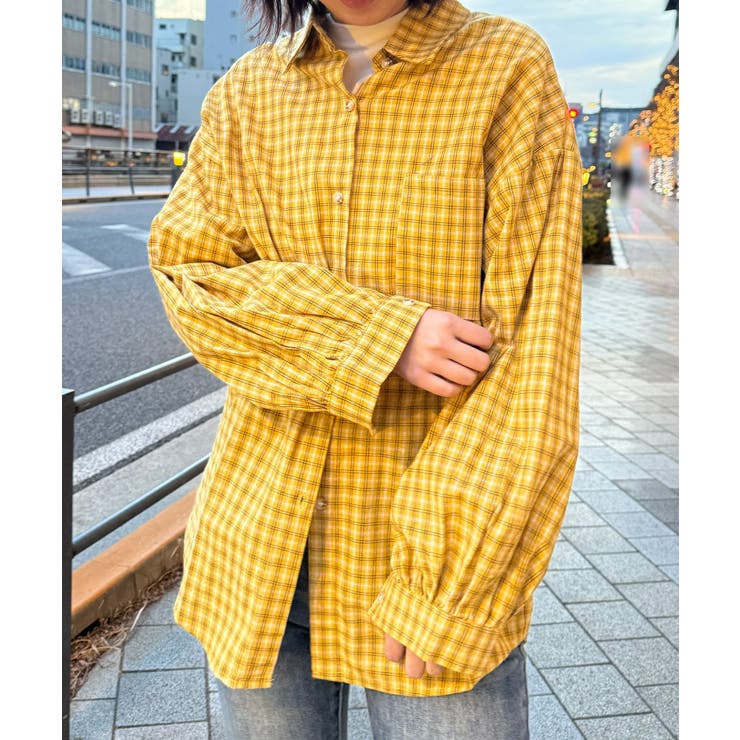 オーバーサイズチェックシャツ | aimoha  | 詳細画像8 