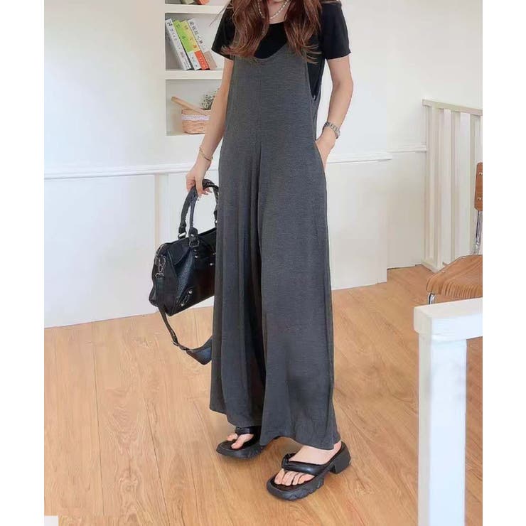 グレー | リラックスサロペット | aimoha 