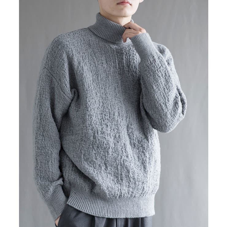 Soft Textured Turtleneck | aimoha men | 詳細画像1 