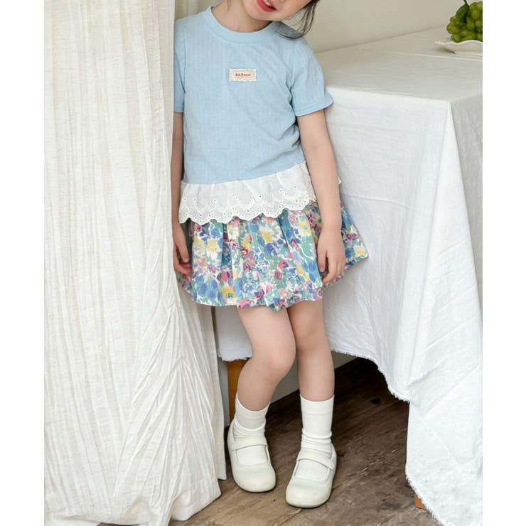 【aimoha-KIDS-】ナチュラルフリルTシャツ | aimoha kids | 詳細画像12 