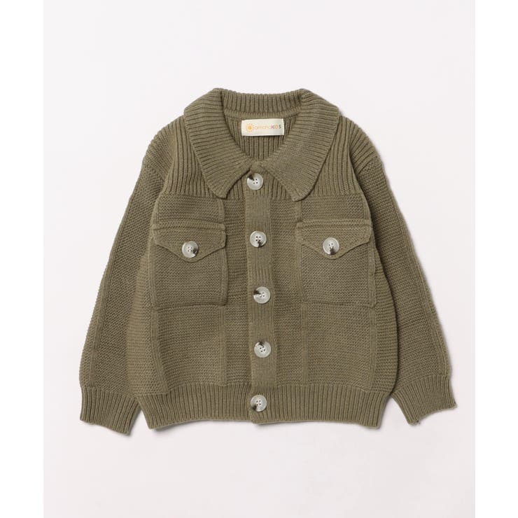 アーミー | 【aimoha-KIDS-】ポロニットカーディガン【AW】 | aimoha kids