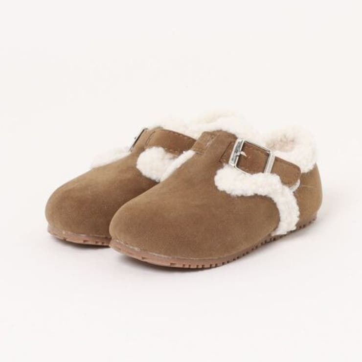カーキ | 【aimoha-KIDS-】キッズ ボアクロッグシューズ | aimoha kids