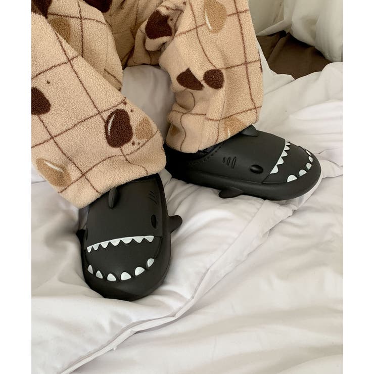 【aimoha-KIDS-】キッズ サメモチーフ裏ボアサンダル | aimoha kids | 詳細画像14 