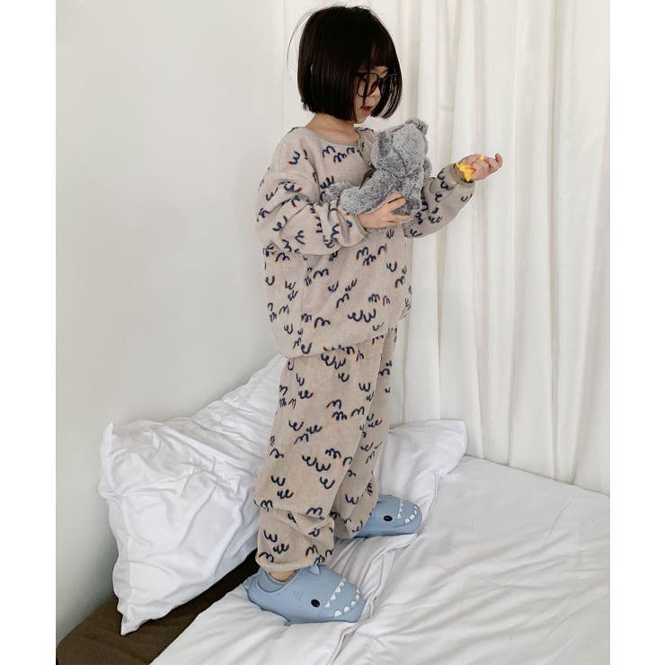 【aimoha-KIDS-】キッズ サメモチーフ裏ボアサンダル | aimoha kids | 詳細画像32 