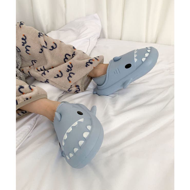 【aimoha-KIDS-】キッズ サメモチーフ裏ボアサンダル | aimoha kids | 詳細画像8 