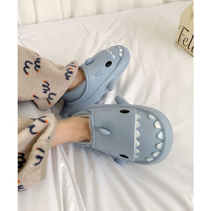 【aimoha-KIDS-】キッズ サメモチーフ裏ボアサンダル | aimoha kids | 詳細画像9 