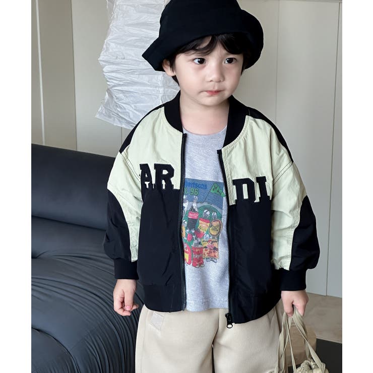 ブラック | 【aimoha-KIDS-】スタジャン | aimoha kids