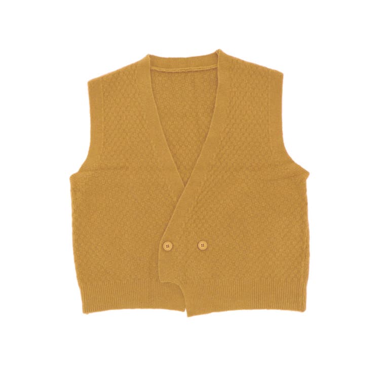 Vネックニットジャカードベスト 韓国ファッション ツイードジャケット | aimoha  | 詳細画像23 