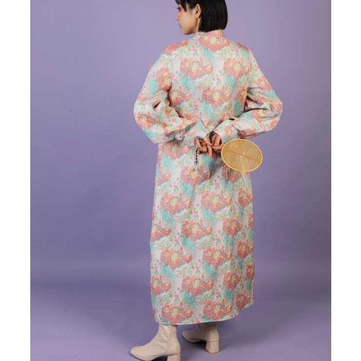 ニュアンスカラースタンドカラーワンピース スタンドカラーワンピース | aimoha  | 詳細画像15 