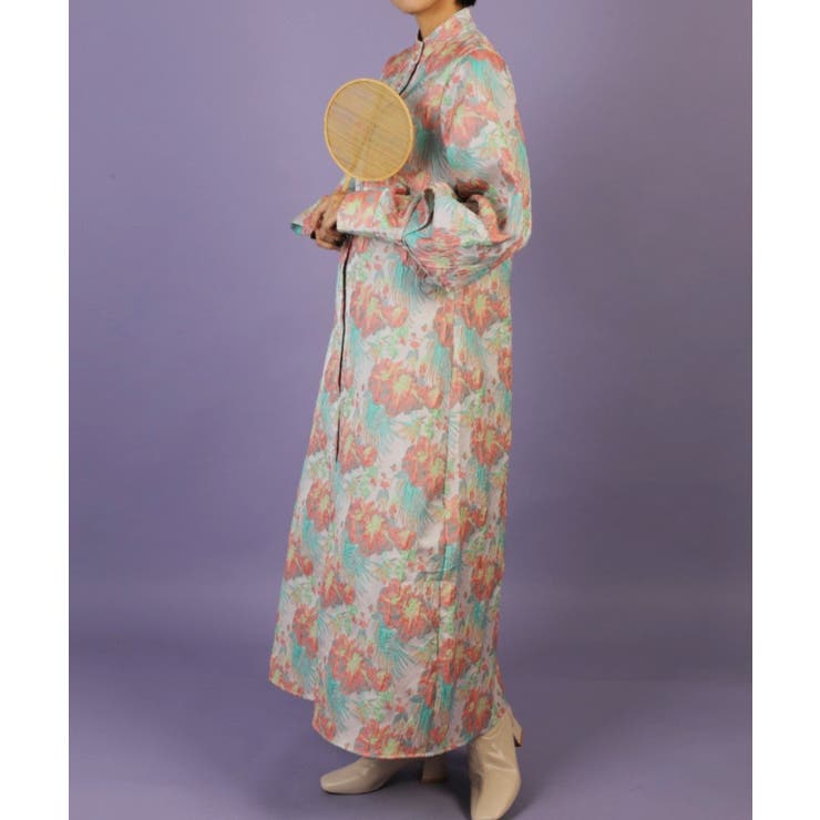 ニュアンスカラースタンドカラーワンピース スタンドカラーワンピース | aimoha  | 詳細画像16 