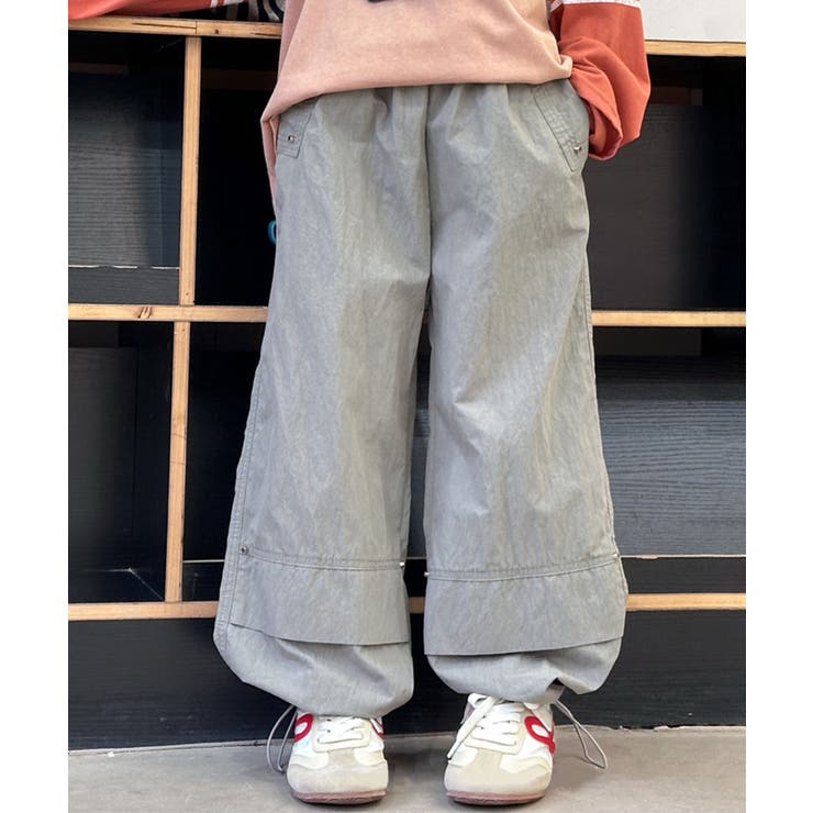 グレー | 【Aimoha KIDS】ストリートワイドキッズパンツ | aimoha kids