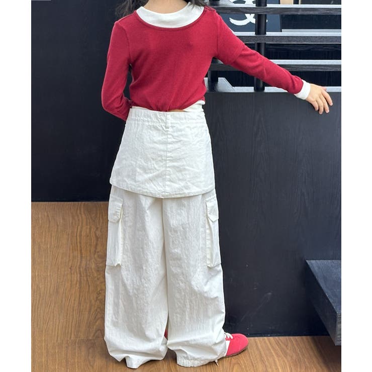 【Aimoha KIDS】レイヤード風ポケットパンツ | aimoha kids | 詳細画像3 