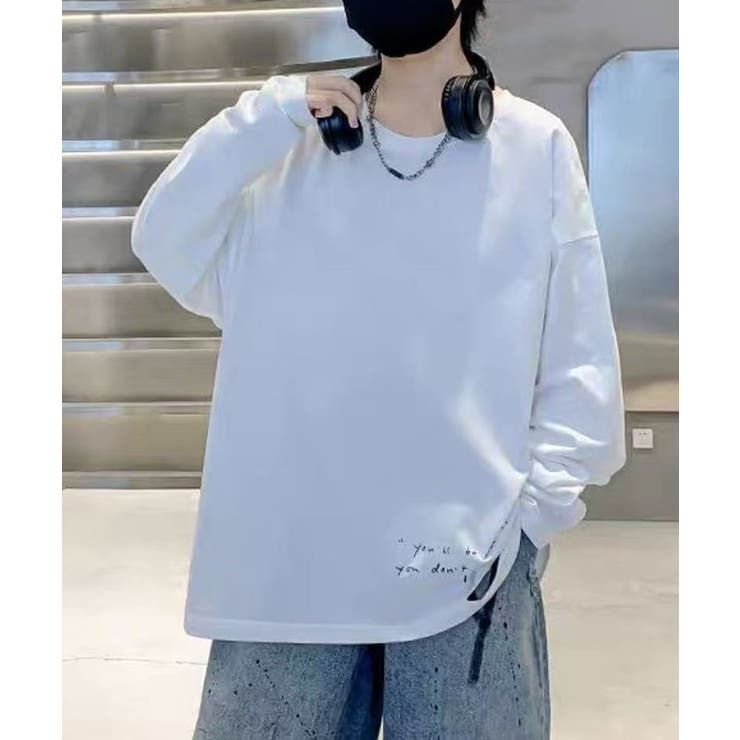 【aimoha KIDS】カジュアルロングスリーブロゴTシャツ | aimoha kids | 詳細画像2 