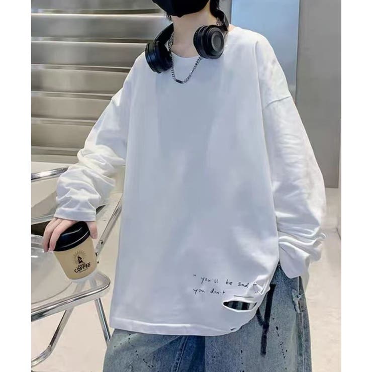 【aimoha KIDS】カジュアルロングスリーブロゴTシャツ | aimoha kids | 詳細画像3 