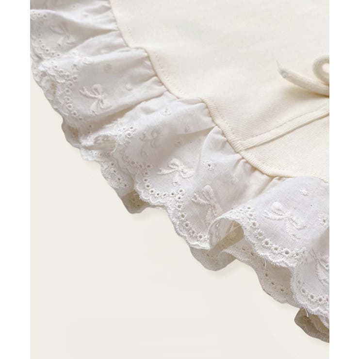 【aimoha-KIDS-】リボン付き裾フリルトップス | aimoha kids | 詳細画像4 