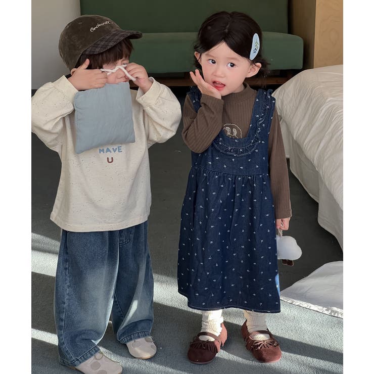 【aimoha-KIDS-】ゆったりデニムパンツ | aimoha kids | 詳細画像3 