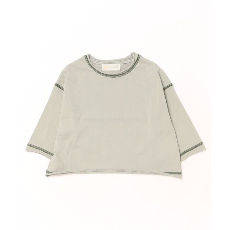 【aimoha-KIDS-】配色ステッチロングスリーブTシャツ | aimoha  | 詳細画像1 