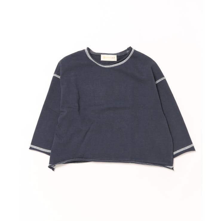 【aimoha-KIDS-】配色ステッチロングスリーブTシャツ | aimoha  | 詳細画像3 
