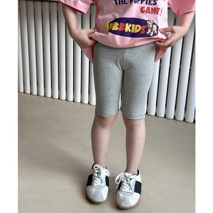 【aimoha-KIDS-】5分丈スパッツ ハーフレギンス | aimoha kids | 詳細画像9 