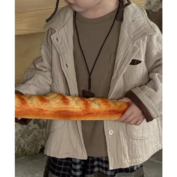 ベージュ | 【aimoha-KIDS-】ポケット付きオーバーサイズトップス | aimoha kids