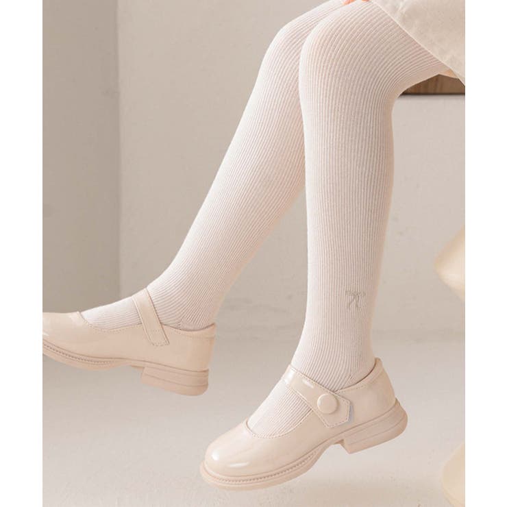 【aimoha-KIDS-】リボン刺繍タイツ | aimoha kids | 詳細画像8 