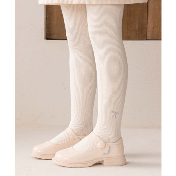 【aimoha-KIDS-】リボン刺繍タイツ | aimoha kids | 詳細画像9 