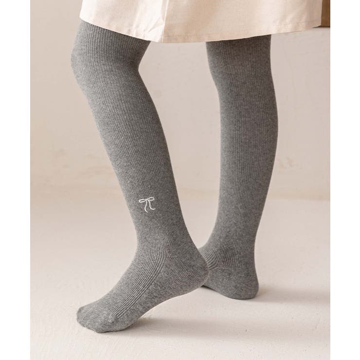 【aimoha-KIDS-】リボン刺繍タイツ | aimoha kids | 詳細画像6 