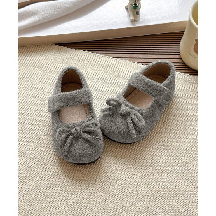 【aimoha-KIDS-】キッズ ウールライクストラップシューズ | aimoha kids | 詳細画像11 