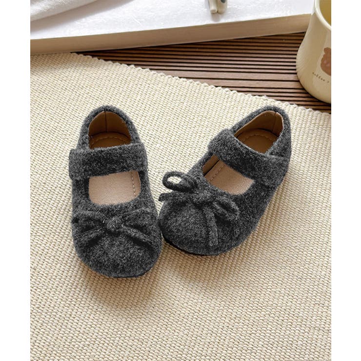 【aimoha-KIDS-】キッズ ウールライクストラップシューズ | aimoha kids | 詳細画像7 