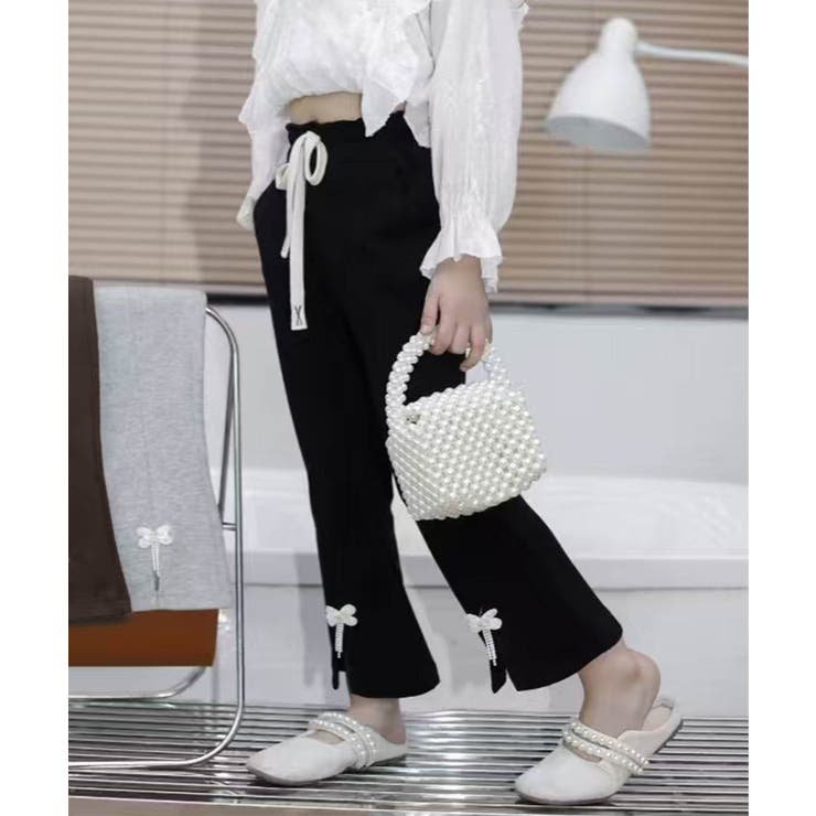 【aimoha KIDS】リボン付きフレアパンツ 90 | aimoha kids | 詳細画像2 