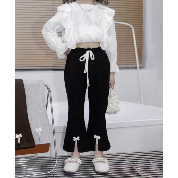 【aimoha KIDS】リボン付きフレアパンツ 90 | aimoha kids | 詳細画像5 