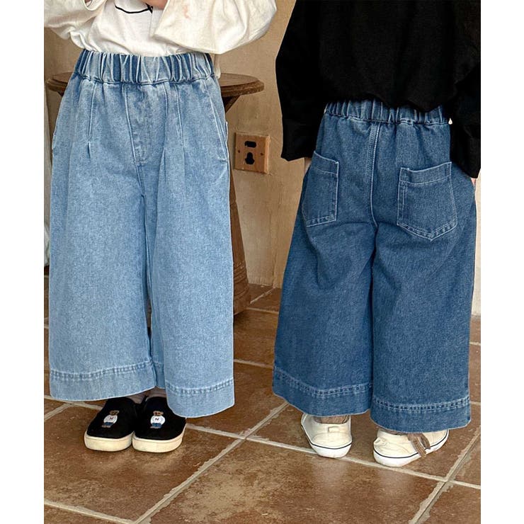 【aimoha-KIDS-】ワイドデニムパンツ | aimoha kids | 詳細画像8 