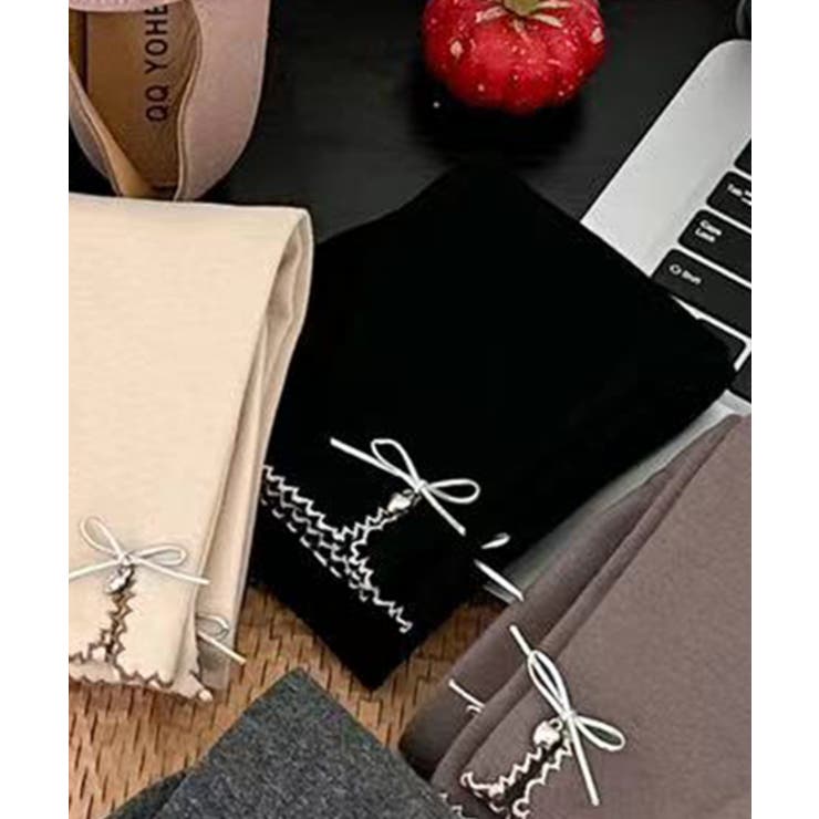 【aimoha-KIDS-】裾リボン付レギンスパンツ  | aimoha kids | 詳細画像3 